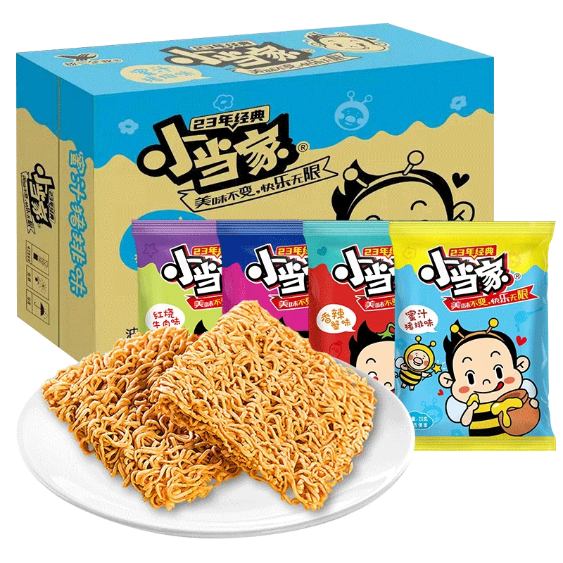 统一小当家干脆面掌心面充饥怀旧干吃方便面捏碎面休闲零食小吃