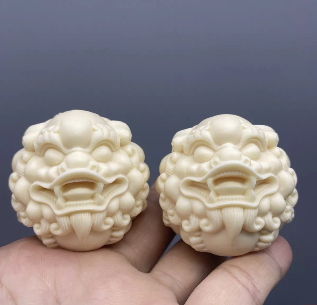 4.0CM貔貅手球一对，象牙果，创意礼品