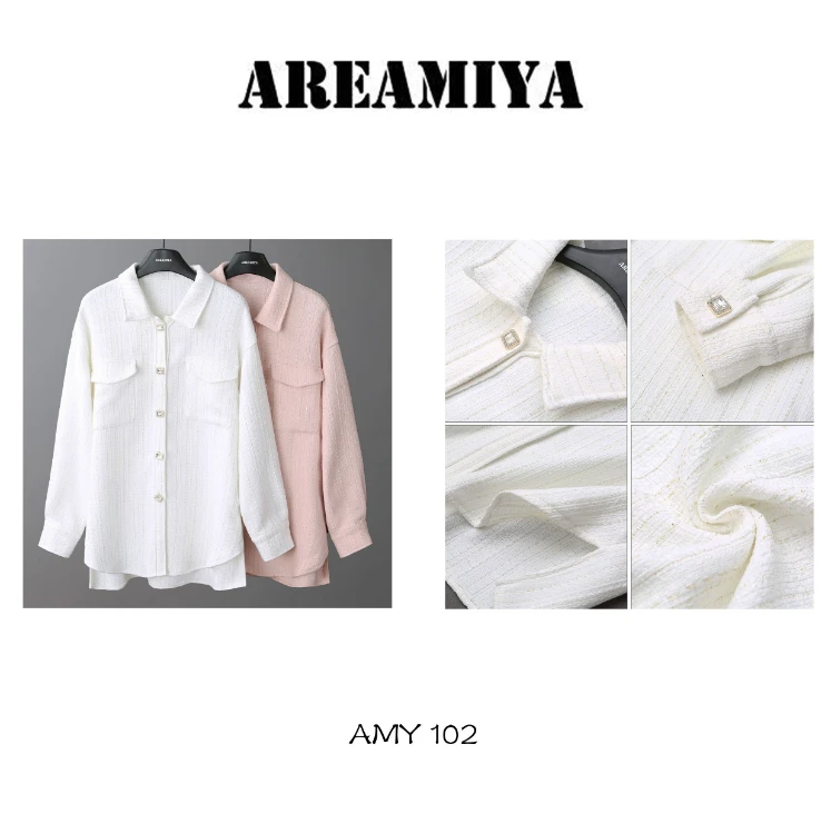 Areamiya 高定小香风气质百搭衬衣 AMY102