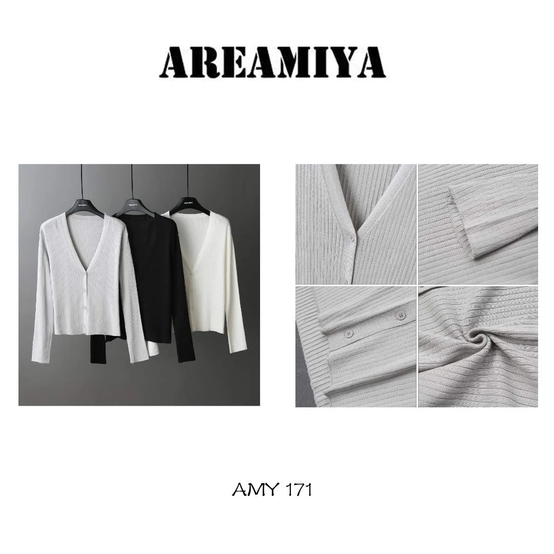 【阿楠推荐】V领随性气质百搭冰凉感开衫 AMY171