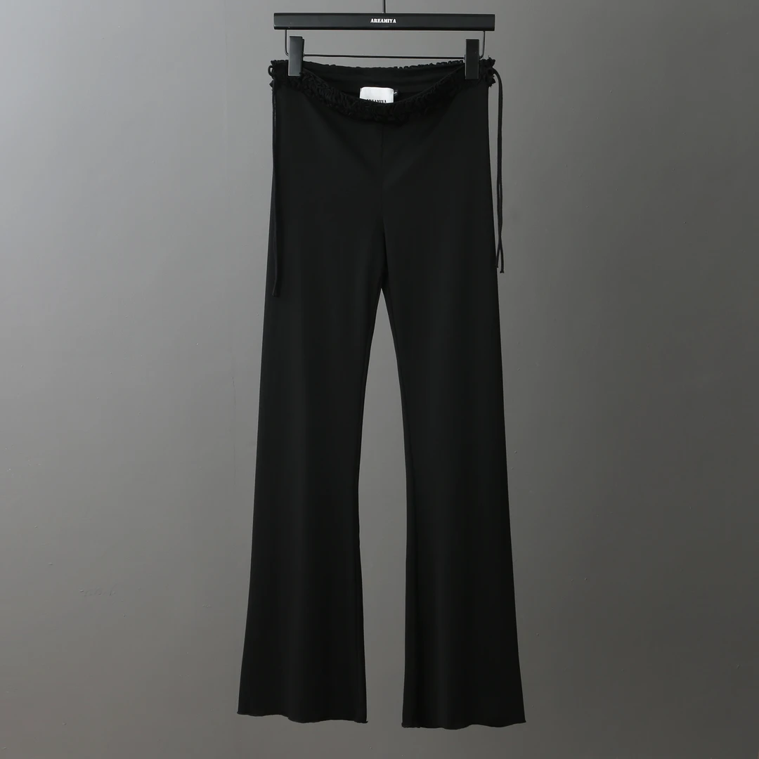 【裸感云朵裤】设计感花边微喇瑜伽裤AMY473