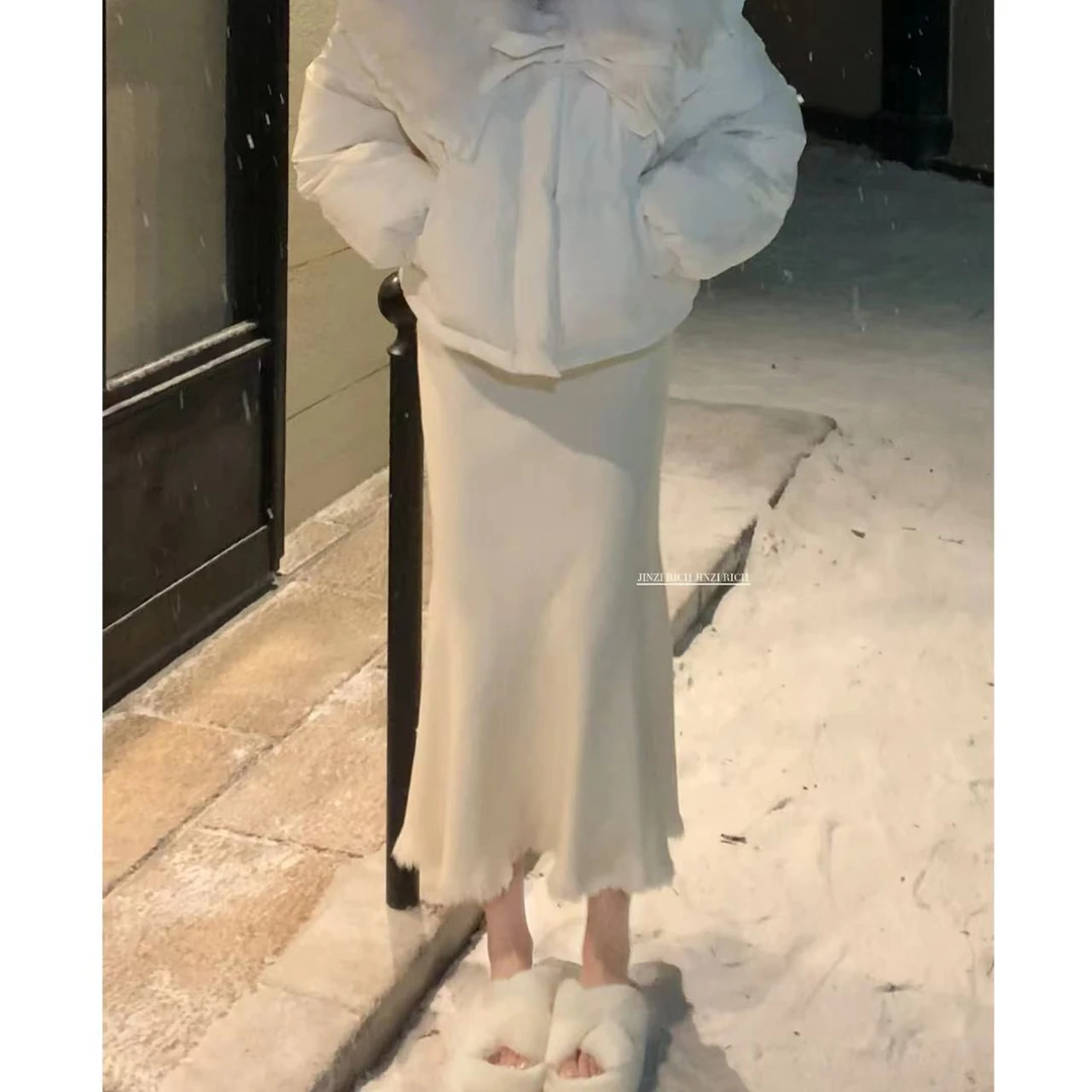 【艾蒂】法式复古软糯亲肤显瘦高腰包臀鱼尾裙 JZ302