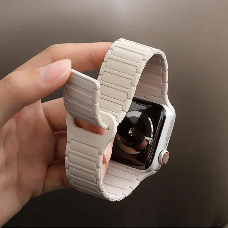 婧仪同款适用iWatch苹果手表Applewatch磁吸表带