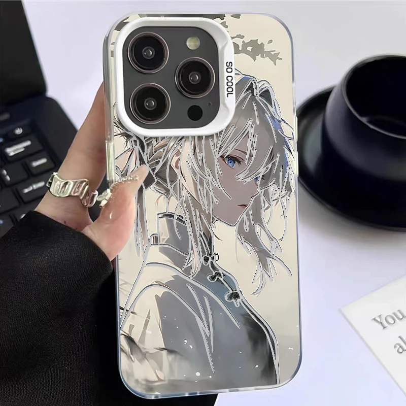 冷艳薇尔莉特表情适用iphone15苹果元气手机壳vivo华为oppo小米