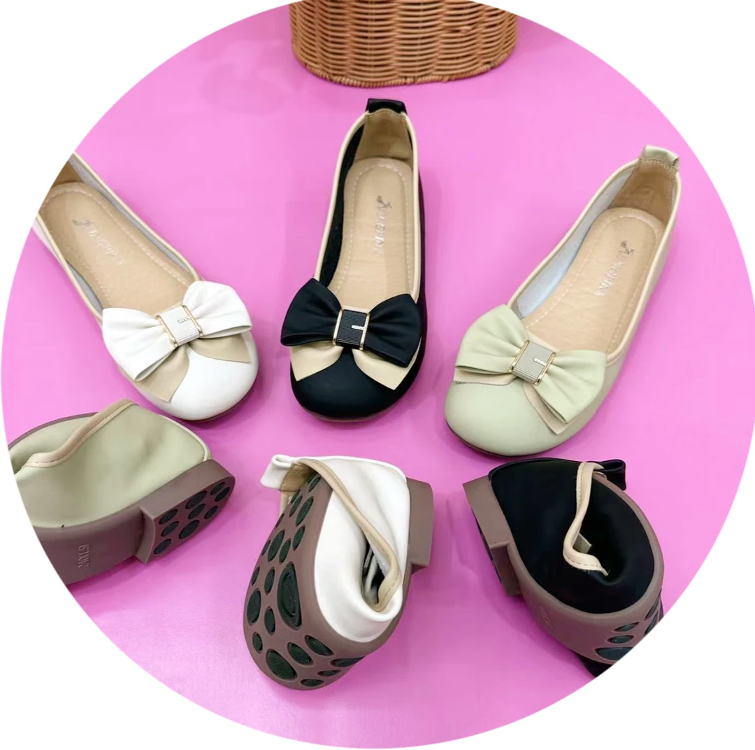 「轻软舒适」一脚蹬女鞋平底妈妈鞋软底百搭豆豆鞋防滑单鞋休闲单鞋