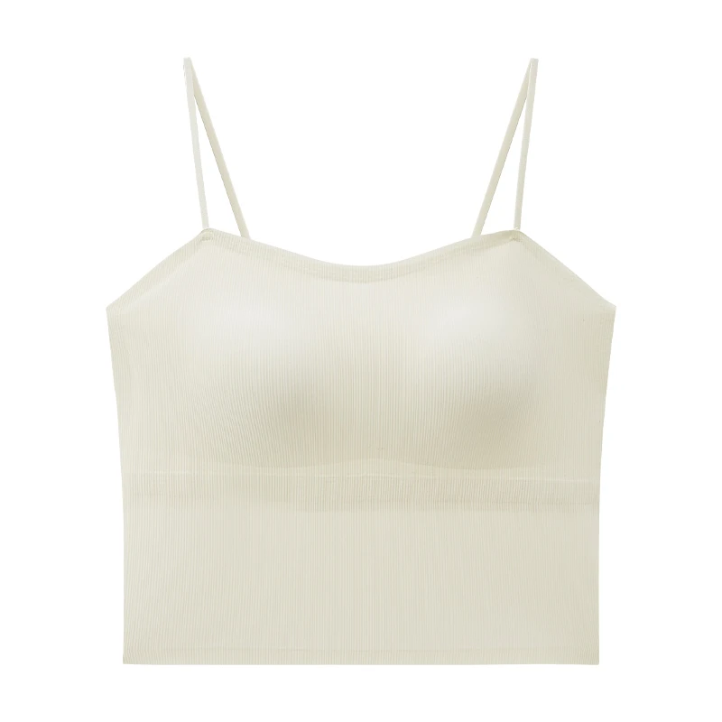 【UMI SHERO】4白色短款薄款四季显瘦打底吊带背心内搭外穿美背内衣