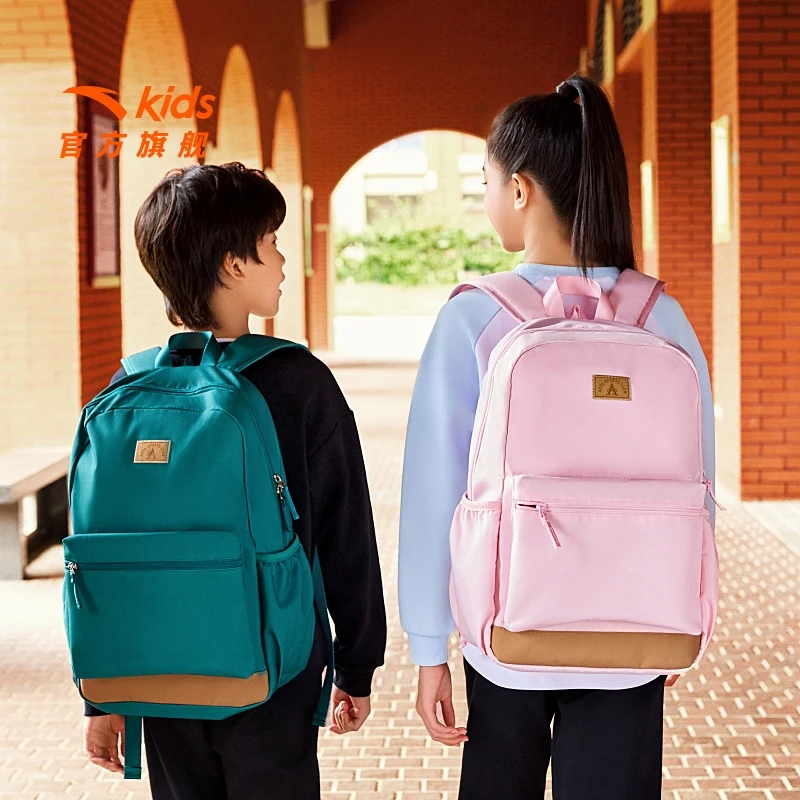 安踏儿童男女童双肩背包2025冬款学生防水书包护脊大容量双肩书包