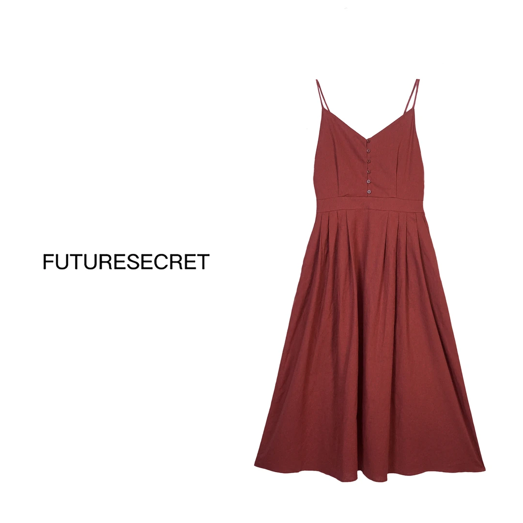 FUTURESECRET气质性感红色法式女装连衣裙-HH166