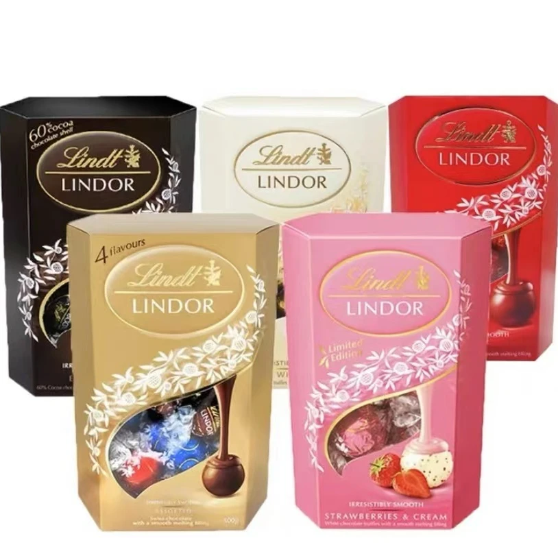 瑞士莲软心朱古力多口味盒装混合味牛奶味高端喜庆送礼