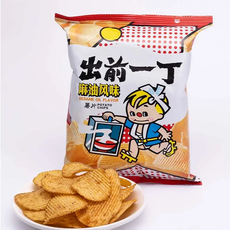 日清出前一丁麻油风味马铃薯片袋装办公室下午茶休息零食小吃
