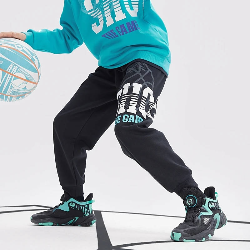 【双节浮力】安踏儿童【篮潮】厚实针织运动长裤352241740