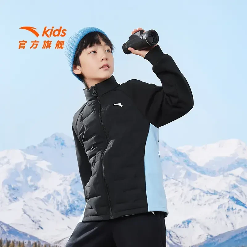 流光风安踏儿童男大童轻薄羽绒服舒适保暖百搭运动儿童加厚羽绒服