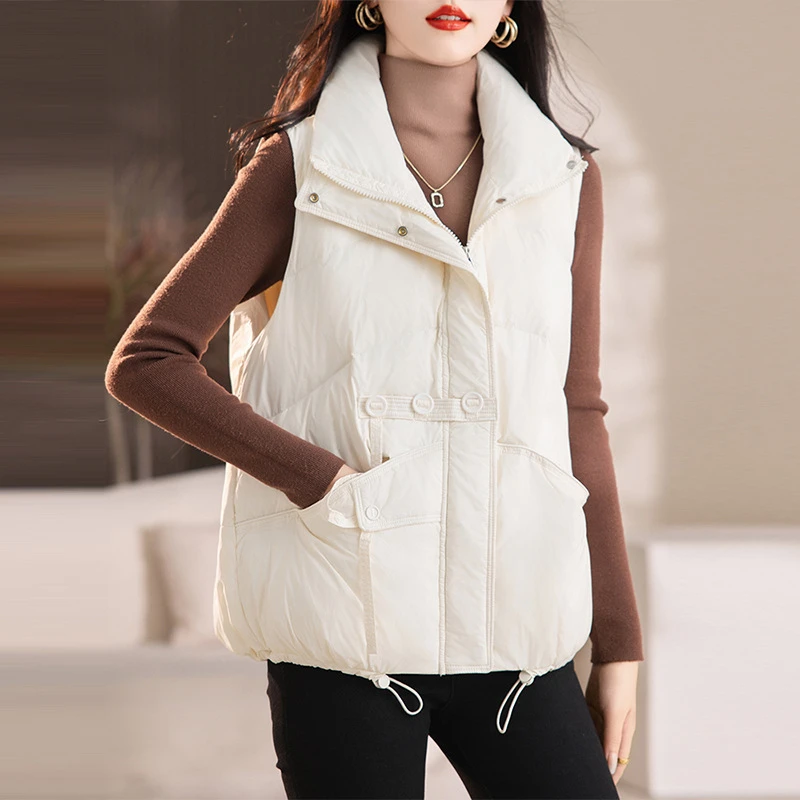 【红人上新】3263羽绒背心马甲女保暖款女秋冬外穿时尚短款马夹