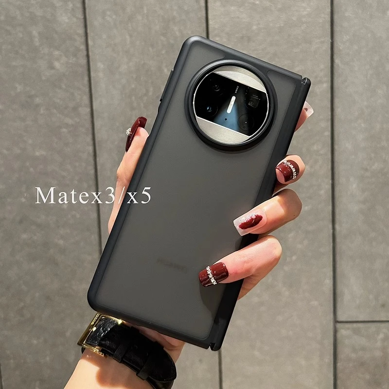 适用华为matex5中轴防摔全包手机壳x3新款MateX5典藏版X5磨砂肤感