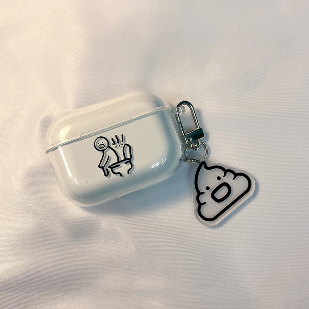 适用于苹果耳机套airpodspro2保护套个性马桶便便软壳1/2/3/4/5代