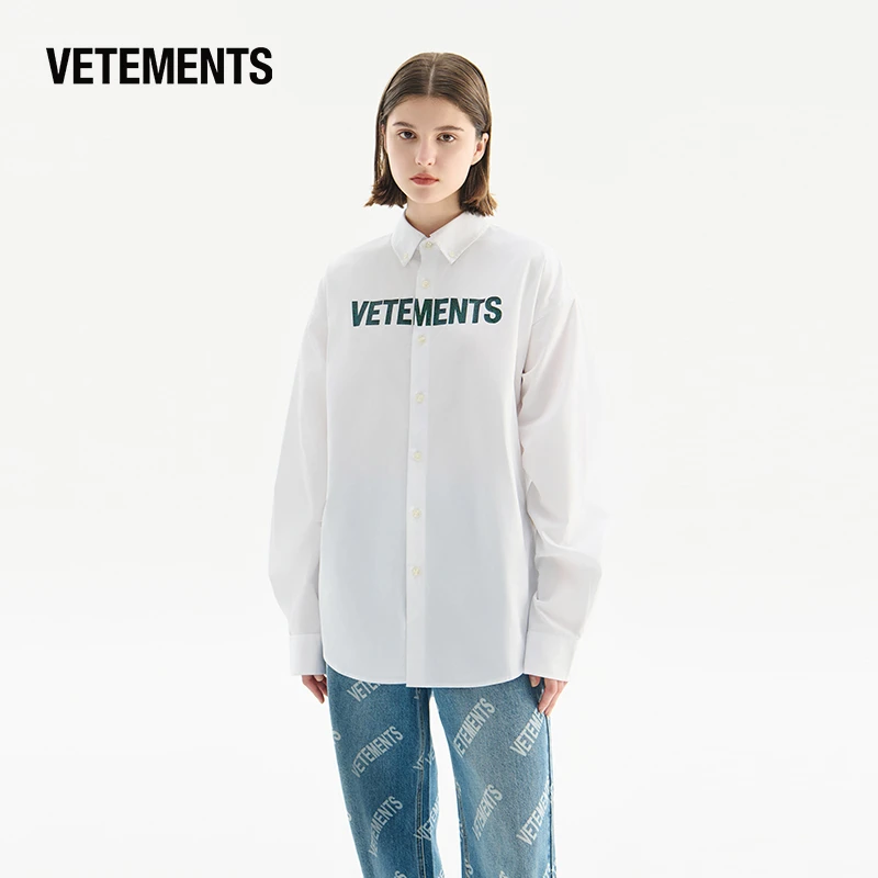 VETEMENTS 新潮男装男女情侣款休闲简约时尚工装潮流衬衫63530301