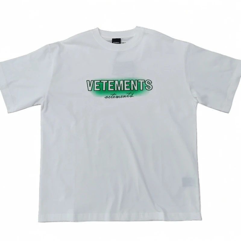 VETEMENTS新款情侣休闲舒适圆领简约宽松潮流T恤34352014