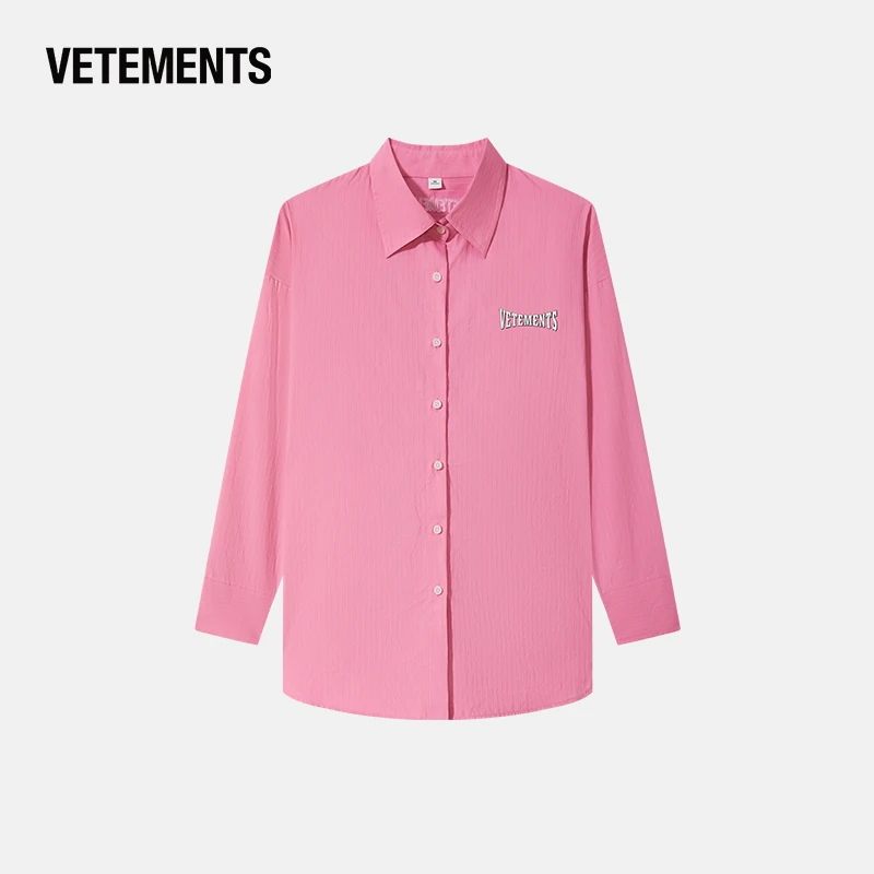 VETEMENTS旗舰春夏男女情侣款休闲印花时尚工装潮流衬衫63530303