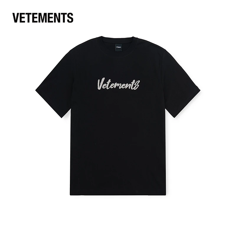 VETEMENTS新款短袖T恤男女同款休闲舒适圆领印花宽松T恤34152012