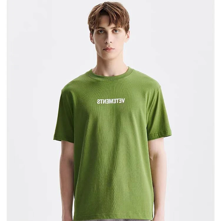 VETEMENTS潮流舒适男士印花短袖T恤情侣休闲宽松圆领T恤63152008