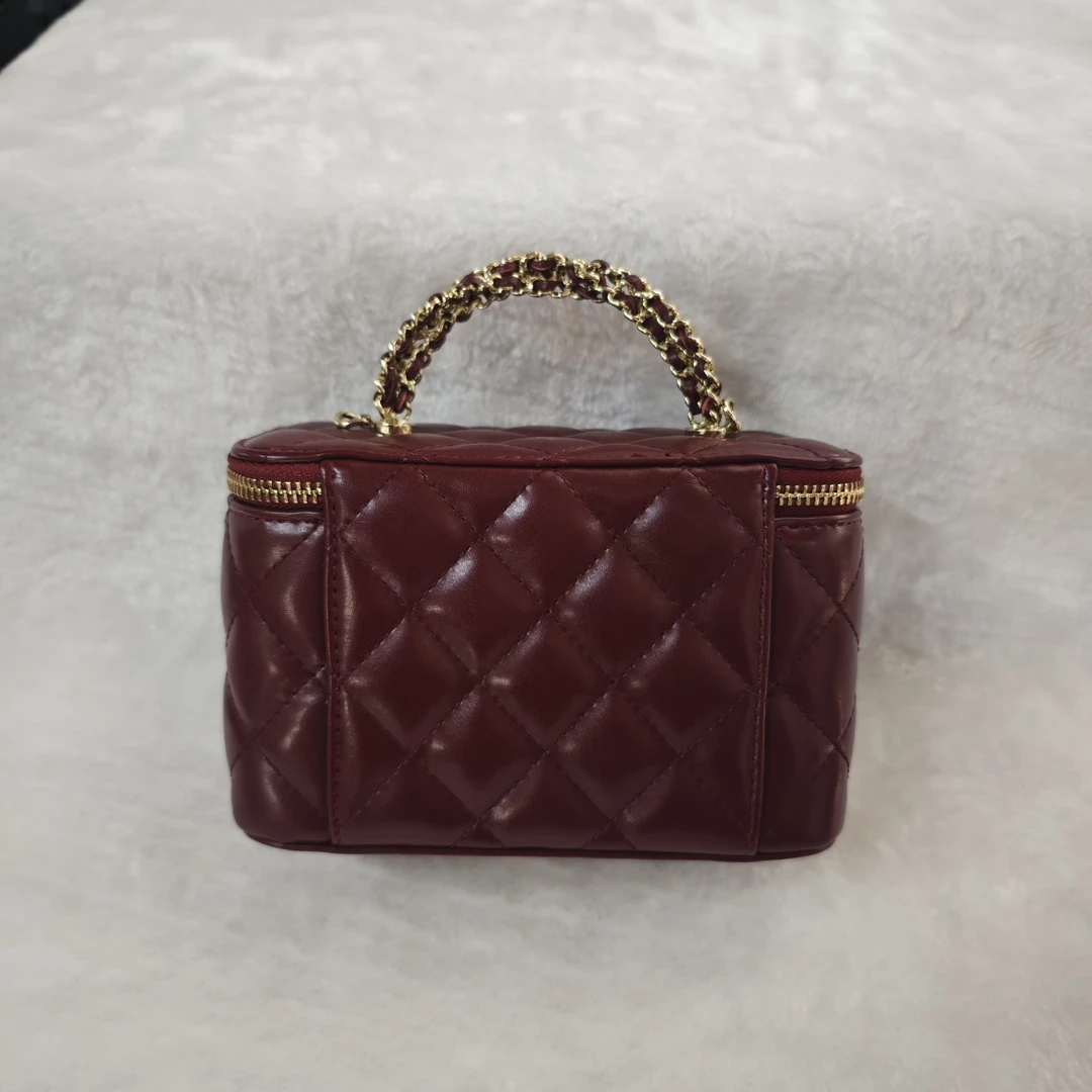 【红色化妆盒】轻奢百搭链条包