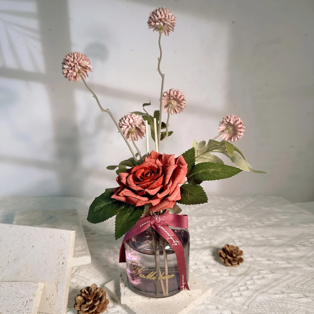 栀子花香薰室内持久留香卧室客厅卫生间香氛摆件厕所除臭房间精油