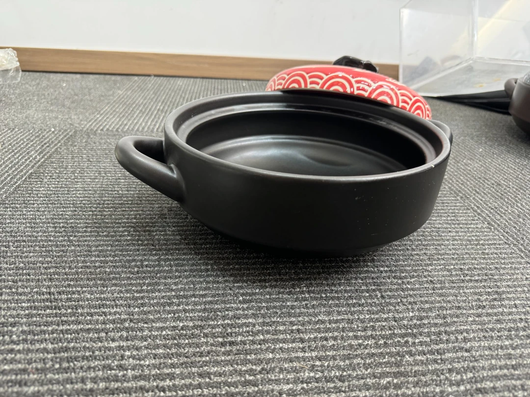 3.3升黑色锅身系列陶瓷浅锅砂锅陶瓷砂锅干烧炖菜陶瓷煲瑕疵款