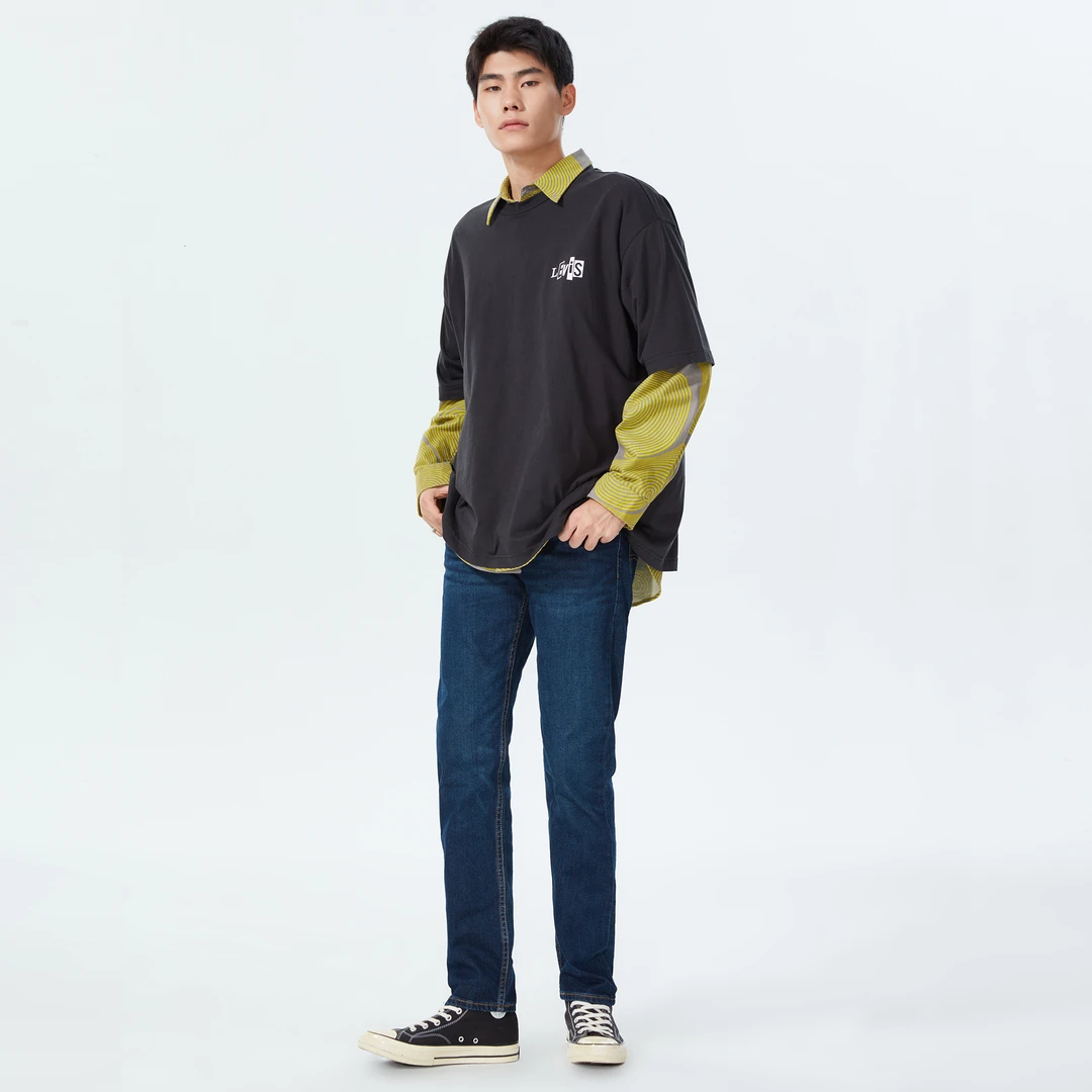 Levi's李维斯春季男士502经典百搭宽松锥型修身牛仔裤 29507-1153