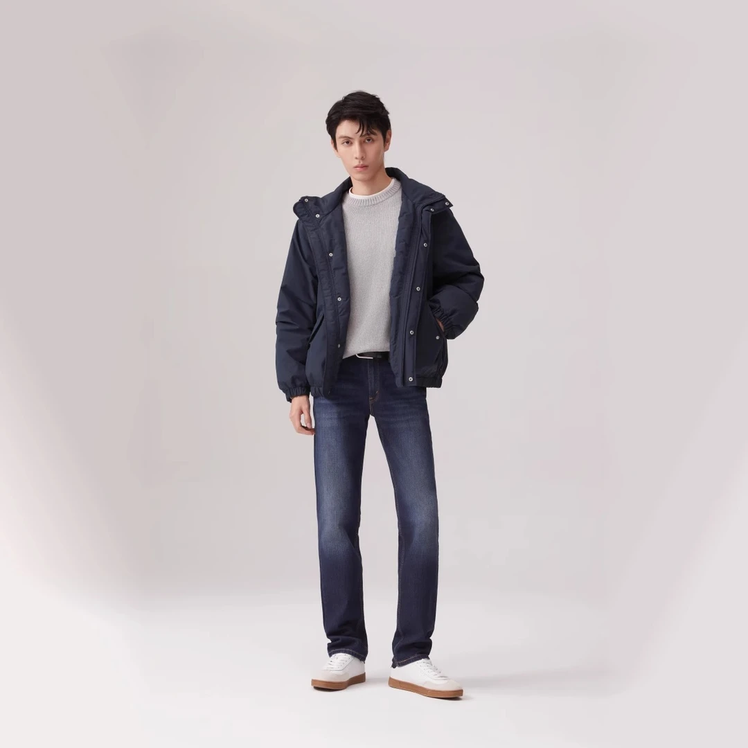 Levi's李维斯男士511修身直筒怀旧复古经典休闲简约蓝色牛仔长裤