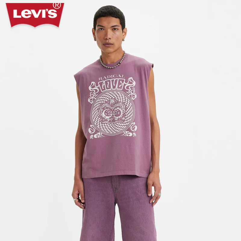 【商场同款】Levi's李维斯2023夏季新品男士宽松背心 A5337-0000
