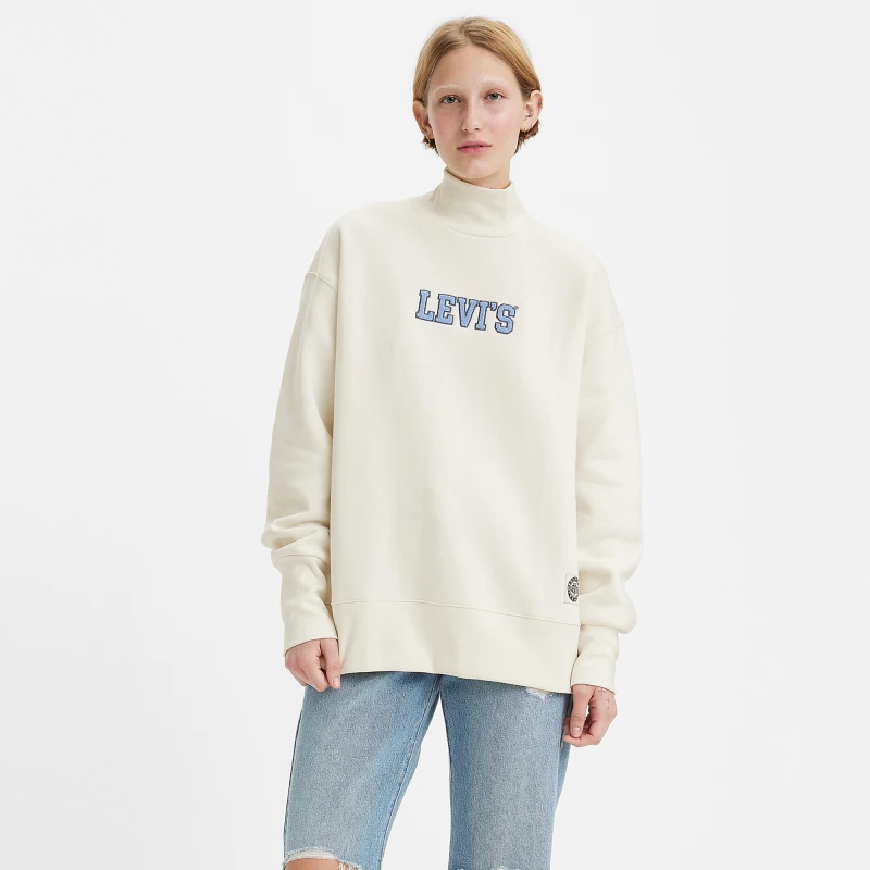 【商场同款】Levi's李维斯春季女士立领抓绒运动时尚卫衣34251-0003