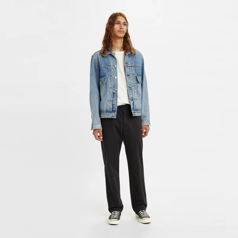 Levi's李维斯春季男士中腰宽松黑色经典时尚休闲裤A1040-0003