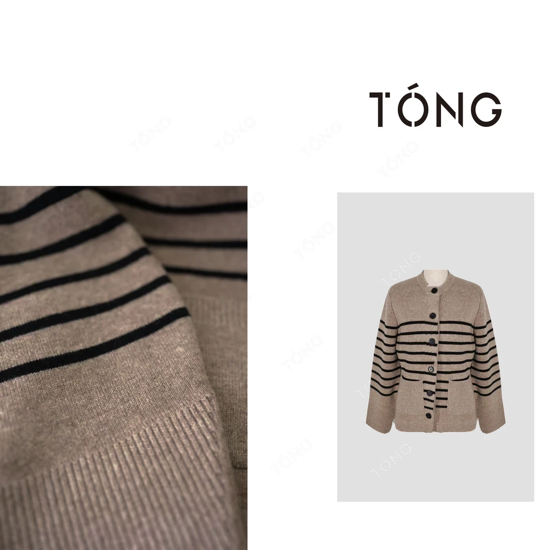 【法式复古】100绵羊毛早秋设计师款百搭羊毛开衫  GM022