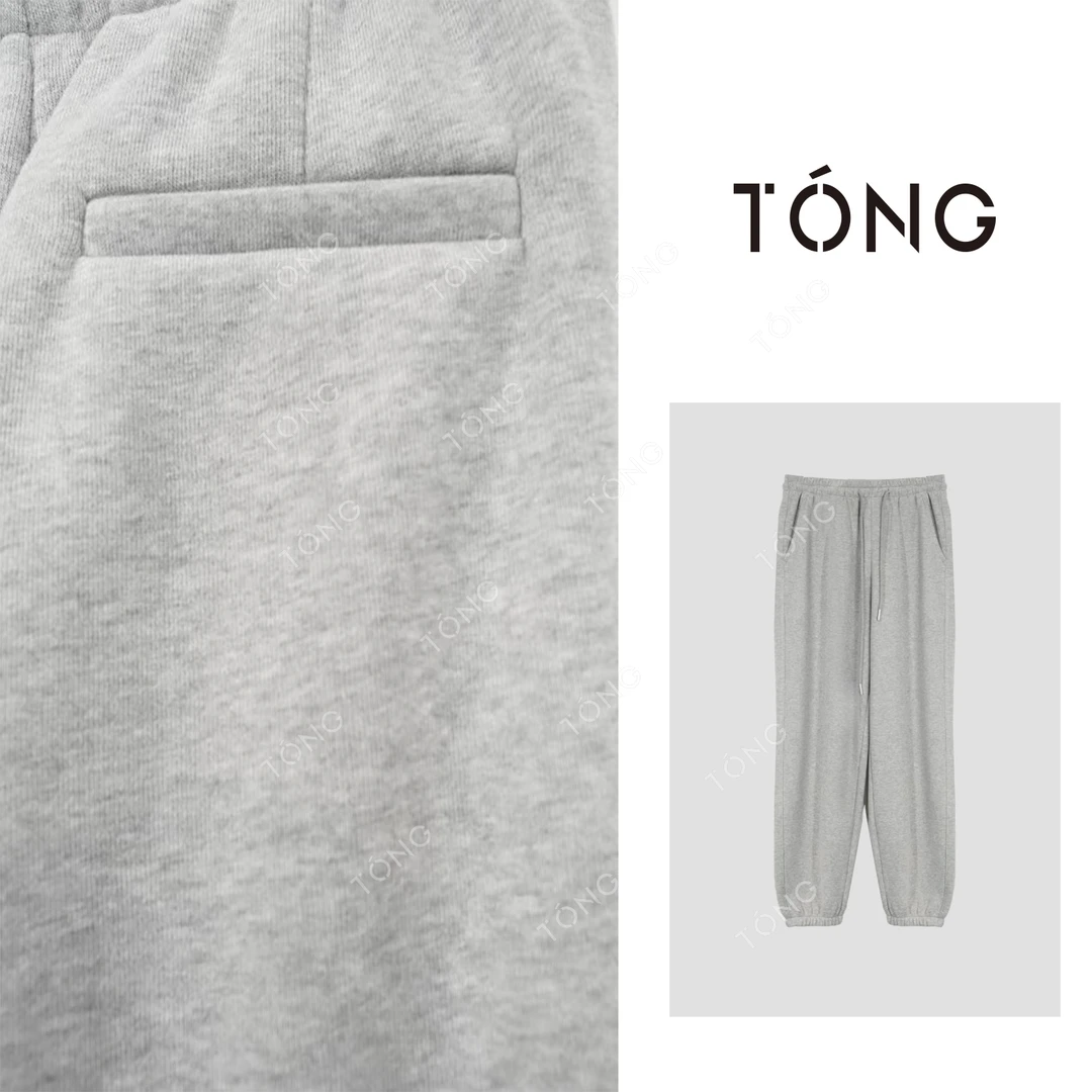 【向岛】秋冬新款定制面料百搭松紧腰时尚加绒加厚休闲卫裤 GK050