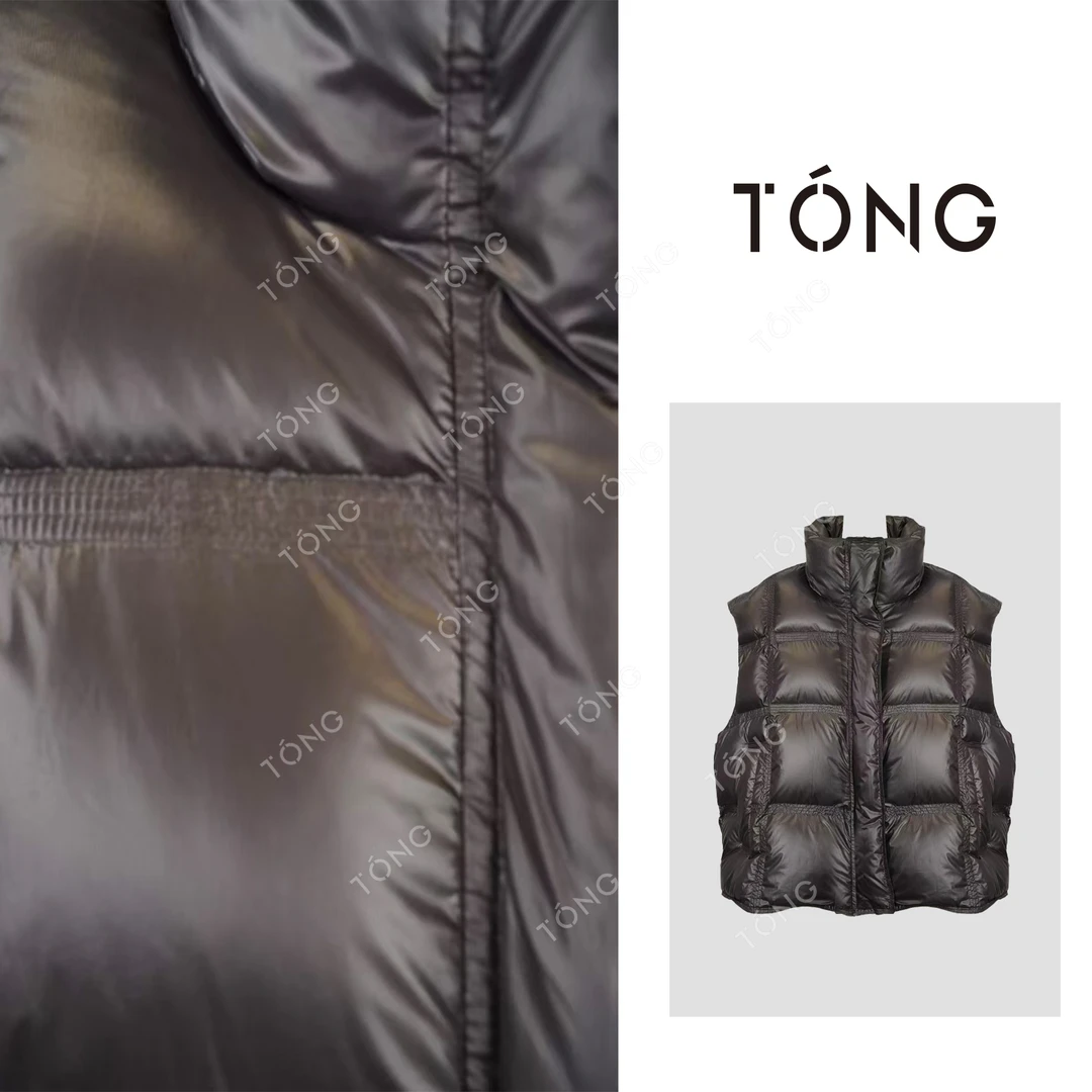 【萤窗雪案】90白鸭绒新品纯色小众设计时尚羽绒马甲 GW207