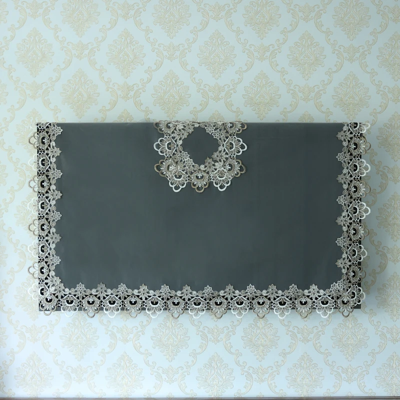 电视盖巾防尘罩蕾丝42寸55寸60寸75寸85寸液晶显示屏盖布防尘盖巾