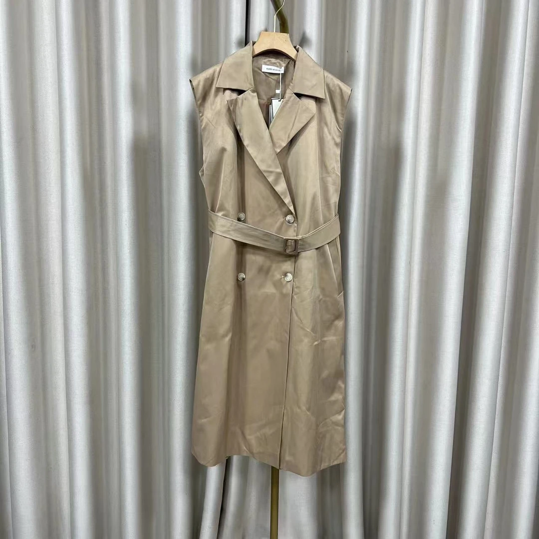 F3891收腰西装连衣裙2024夏季新款简约气质衬衫裙小众高级