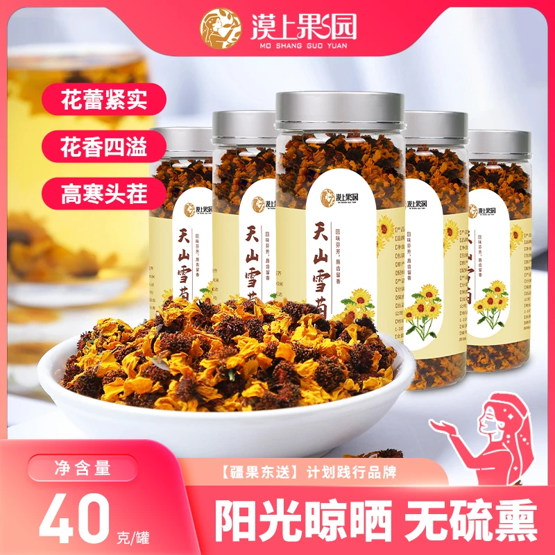 【新疆直发】新疆和田雪菊纯手工采摘40g/5瓶高品质菊花茶