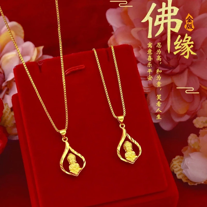 钛钢仿珍珠项链 金店同款小佛项链【289】高级感轻奢个性不掉色