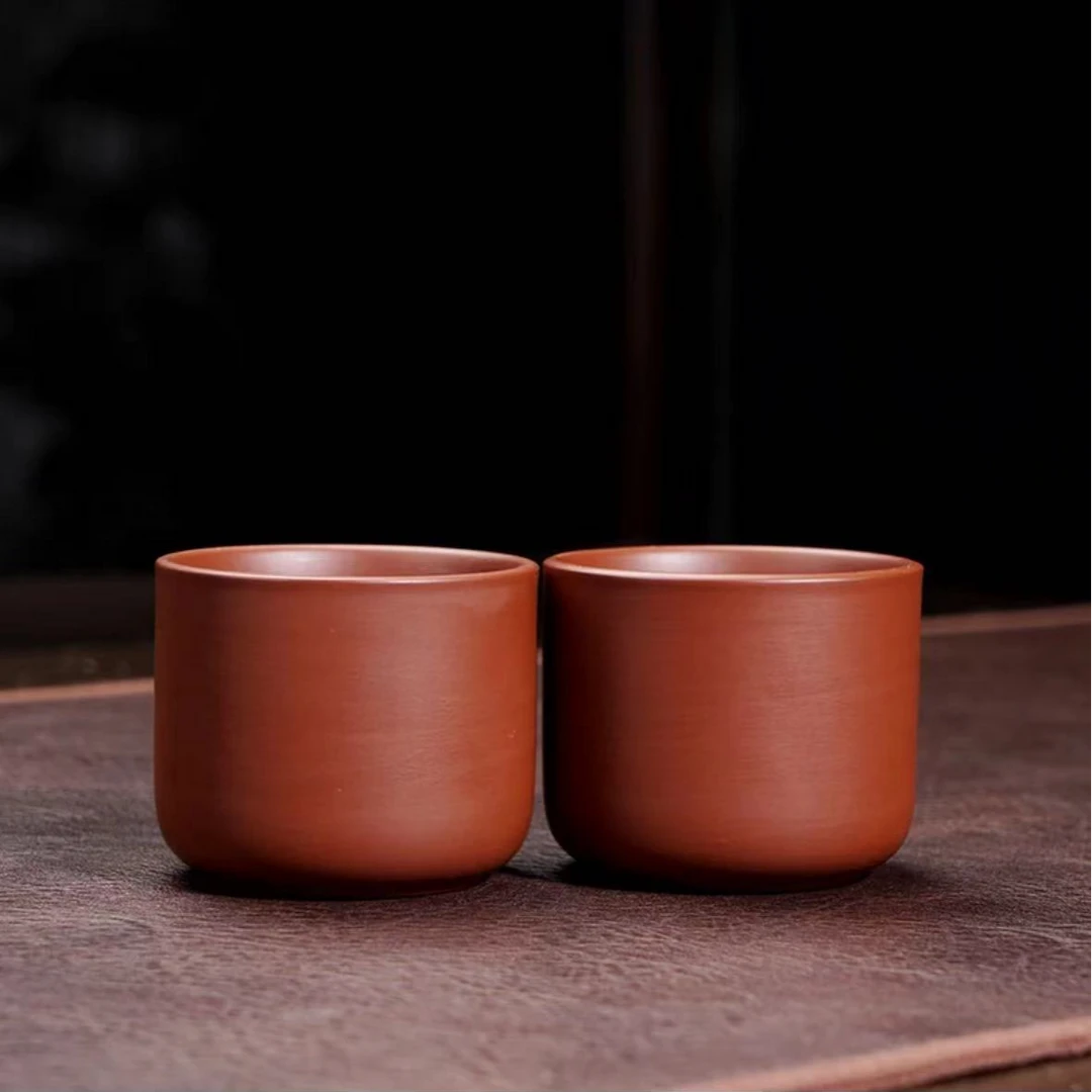 紫砂茶杯小口杯小客杯茶碗50毫升2个装