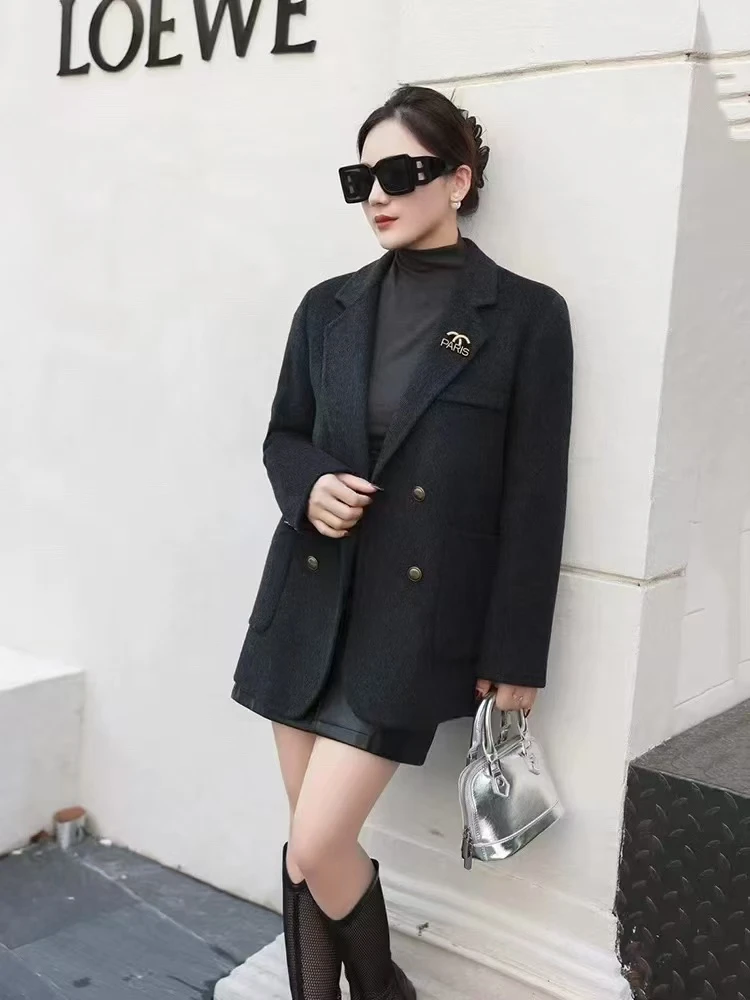 新款88款梅花呢小西装春款外套显瘦气质网红洋气时尚休闲宽松减龄