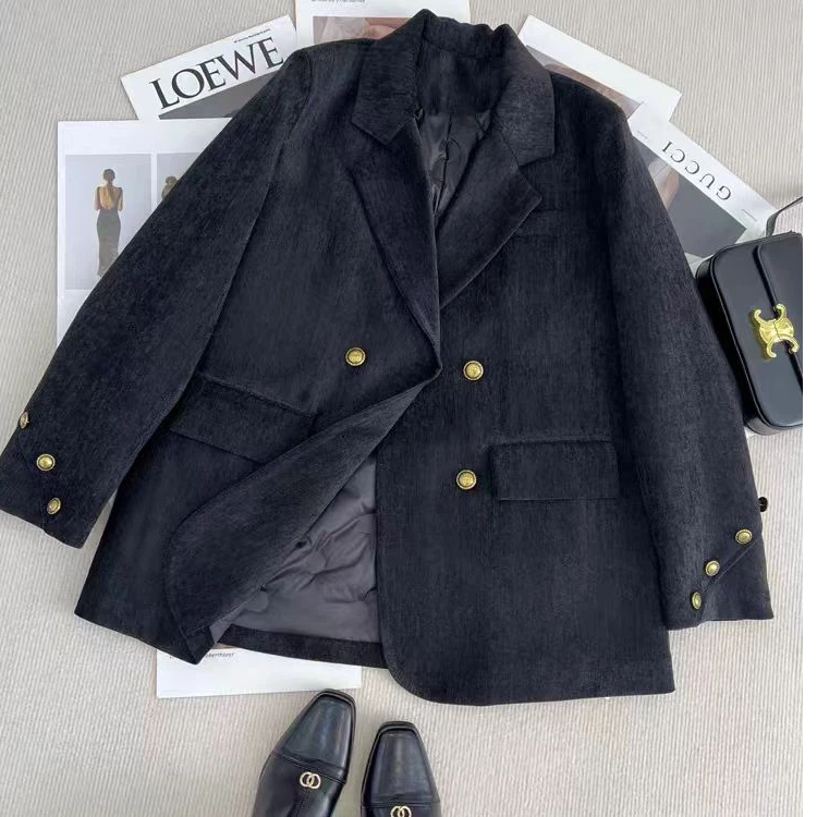 90白鸭绒气质网红081款小西装时尚休闲百搭复古韩版潮流秋冬宽松