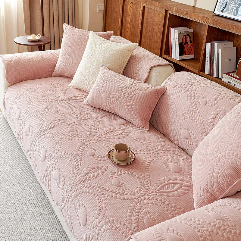 沙发垫四季通用2024新款复古毛绒沙发坐垫沙发盖布巾防滑沙发套罩