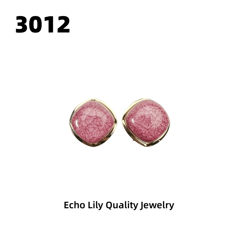 铜合金耳饰 3012时尚耳钉气质复古法式小众