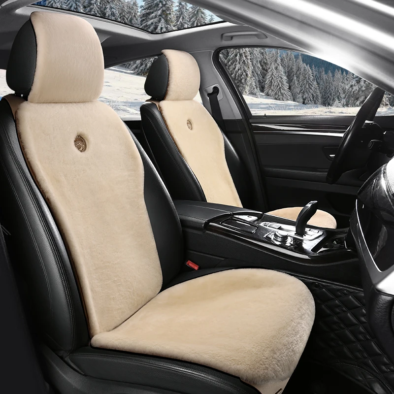Nile/尼罗河汽车坐垫冬季羊毛保暖舒适冬天羊剪绒皮毛一体座垫