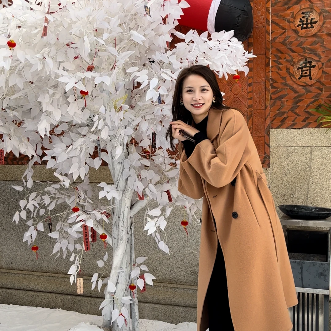 新品特惠【小魔鬼 羊绒大衣】此生必入新款双面羊绒大衣气质