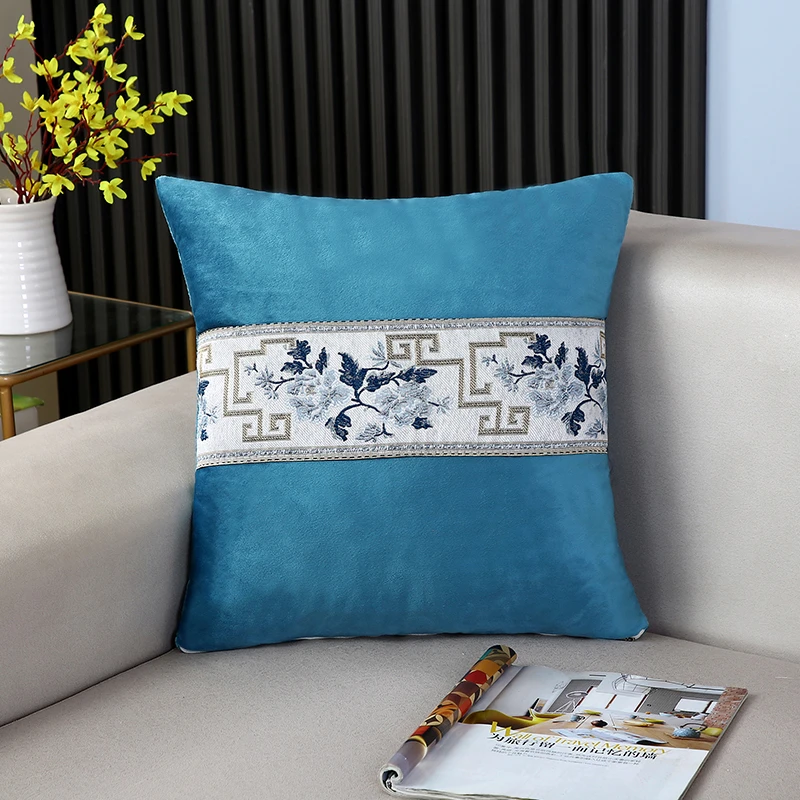 中式沙发抱枕靠垫红木家居抱枕长方形靠垫包护腰大号护腰靠枕套