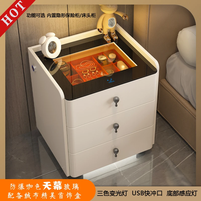 wanchangping/万昌平新款智能床头保险柜防爆天幕变光灯家用简约