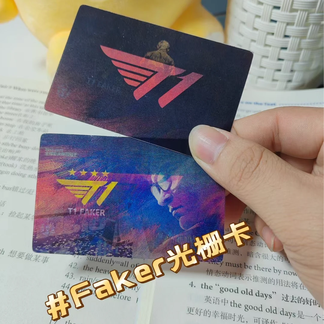 李相赫Faker五冠王多变光栅卡创意设计卡片送朋友闺蜜礼物