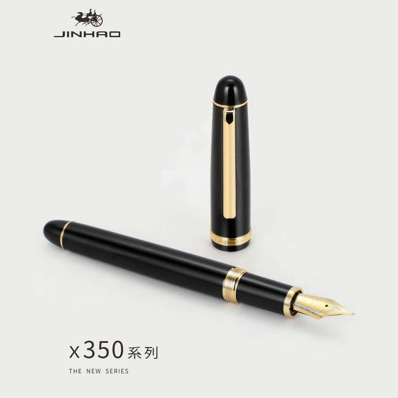 金豪正品商务手写铱金钢笔大笔尖钢笔学生书法练字钢笔老师练字笔